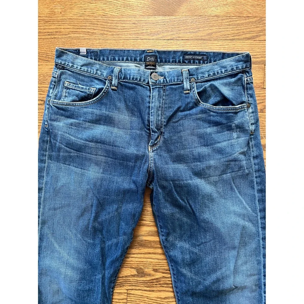Citizens of Humanity Perfect Straight Leg Blue Jeans Mens 38 Classic Wash Denim